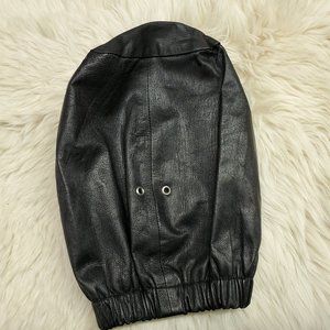Quality Vegan Faux Leather Breath Play Hood. - Large